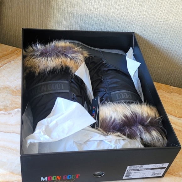 Moon Boot Monaco Tall high black boots Moon Boot Monaco Boots - Picture 10 of 15